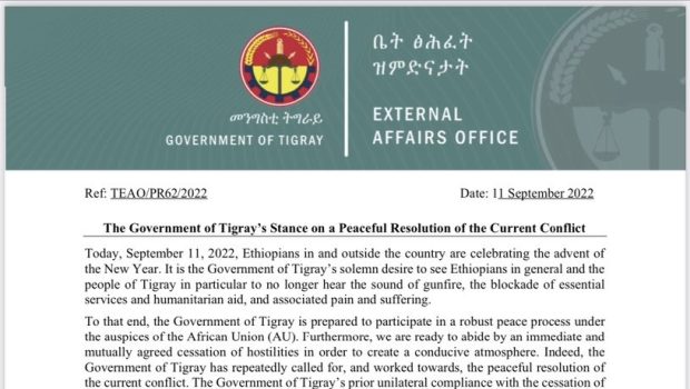 Éthiopie/UA/Tigré : dans quel pays se tiendront les pourparlers entre la région de Tigré et le gouvernement d’Addis-Abeba ?